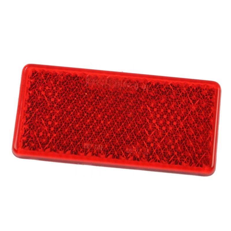 Rectangular reflector glued on OPPC