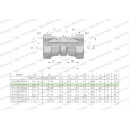Inch hydraulic connector aa 3 8 bsp 2 pcs