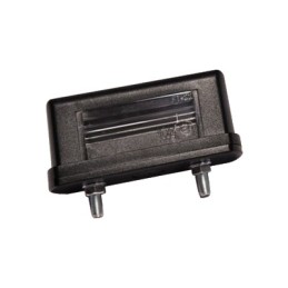 License plate lamp, black