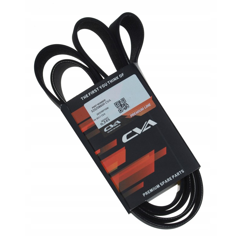 Multi-ribbed alternator belt cva jcb dieselmax