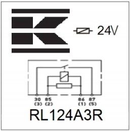 Mini relay 24v normally open 20a with resistor