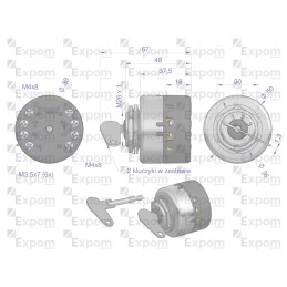 Ignition switch with key c 330 360 385 expom kwidzyn