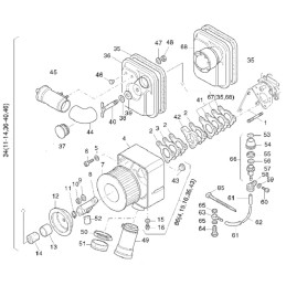 Hatz 1d41 1d81 air filter membrane 05033500