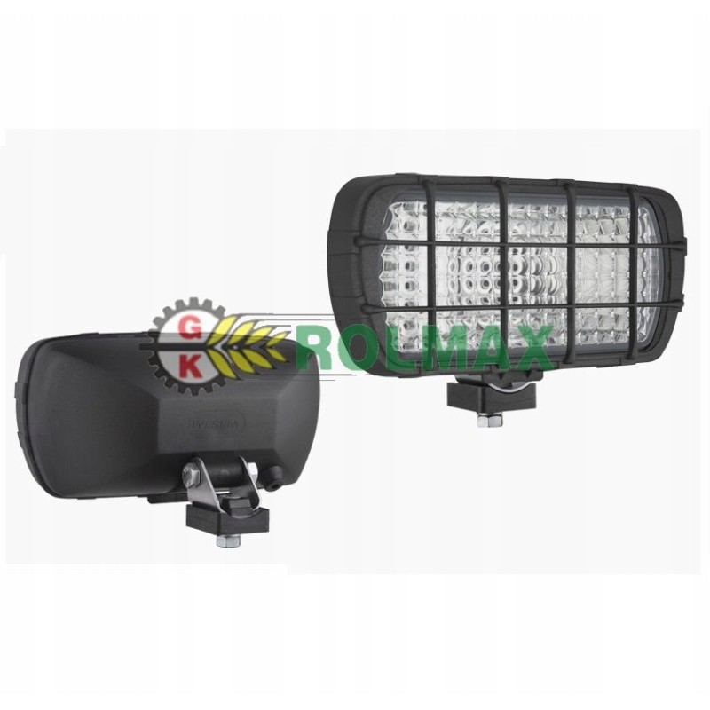 Halogen work lamp with 3D lower handle