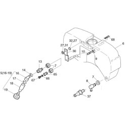 Hatz 1b20 1b30 1b40 1b50 tank rubber 05130400