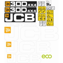 Sticker stickers jcb 30d 35d teletruk loader