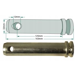 Central connector pin 32mm dl 125mm granite