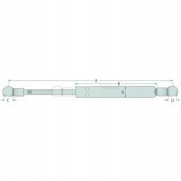 Fendt h716501021201 gas actuator shock absorber