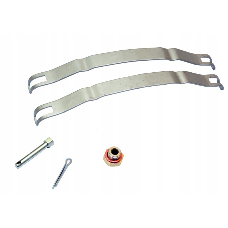 A spring securing a Volvo dump truck