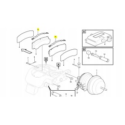 A spring securing a Volvo dump truck
