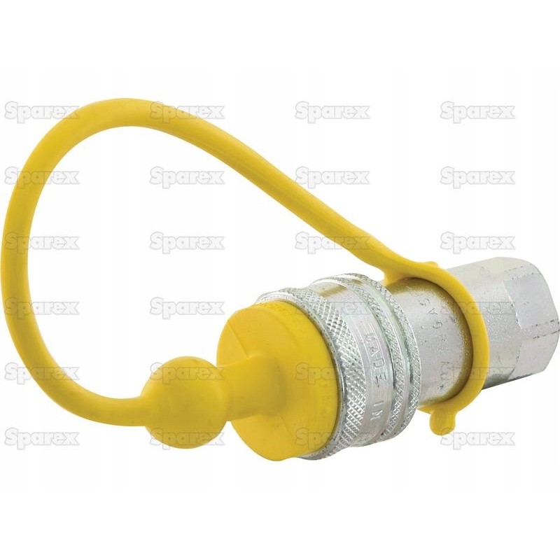 Yellow PVC plug 3 4 female coupling 5 pcs