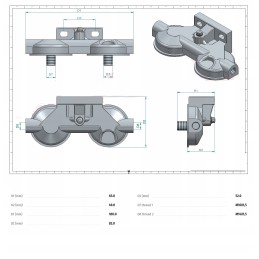 Double fuel filter head m16x1 5 pp845 kc24