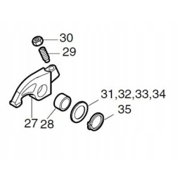 Hatz L series clearance adjustment nut 03149000