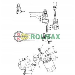 Oil pump new holland b73393 86100762