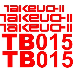 Takeuchi stickers sticker tb014 tb015 tb016