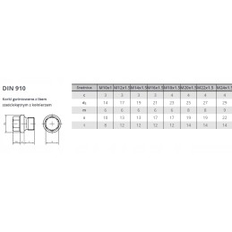 Plug with collar m 14x1 5 din 910 pack 1 pc
