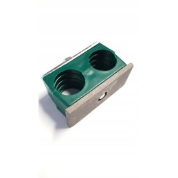 Double hydraulic hose clamp q 22 mm