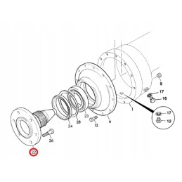 Roller jcb 407 408 409 458 20732