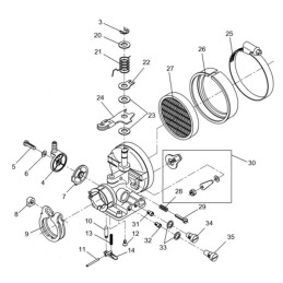 Wacker carburetor spring bing 33 1501035