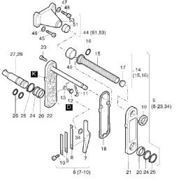 Hatz series 1d crank pin 80mm 01187202