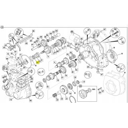 Gearbox bearing jcb 907 51600