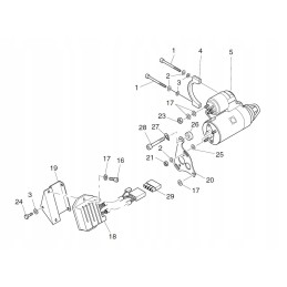 Hatz 1b40 1b50 electric starter 50483500