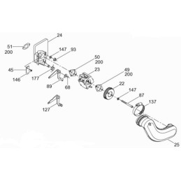 Wacker BS rammer gas lever spring 0118383