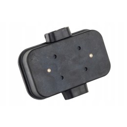 Universal black electrical box with 10 connectors