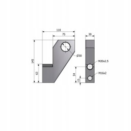 Left hanger c 385 83452002