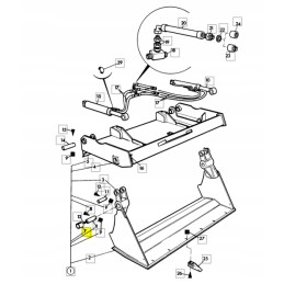 JCB 3CX front bucket mounting bush