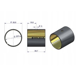 Connecting rod bush john deere 6359d 4239t 6359t