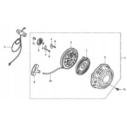 Honda gx120 gx160 gx200 starter screw 90003 zh8 8