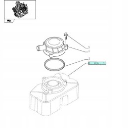 Odmy filter gasket new holland case 2852028