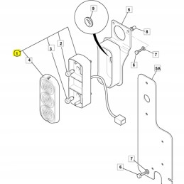JCB backhoe loader rear lamp