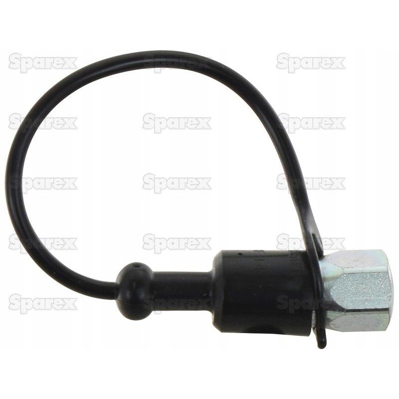 Black PVC plug 1 4 for male coupling