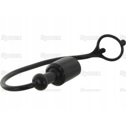 Black PVC plug 1 4 for male coupling