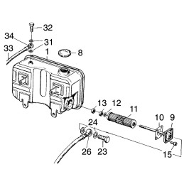 Hatz E series tank overflow pipe 50015700