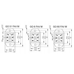 Go 60 wf female connector for Hirschmann cable