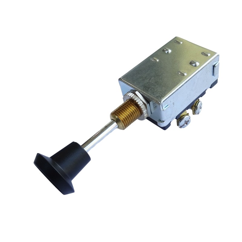 Three-position pull-out switch for lights