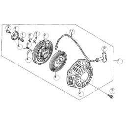Honda gx120 gx160 gx200 starter tooth 28422 zh8 801