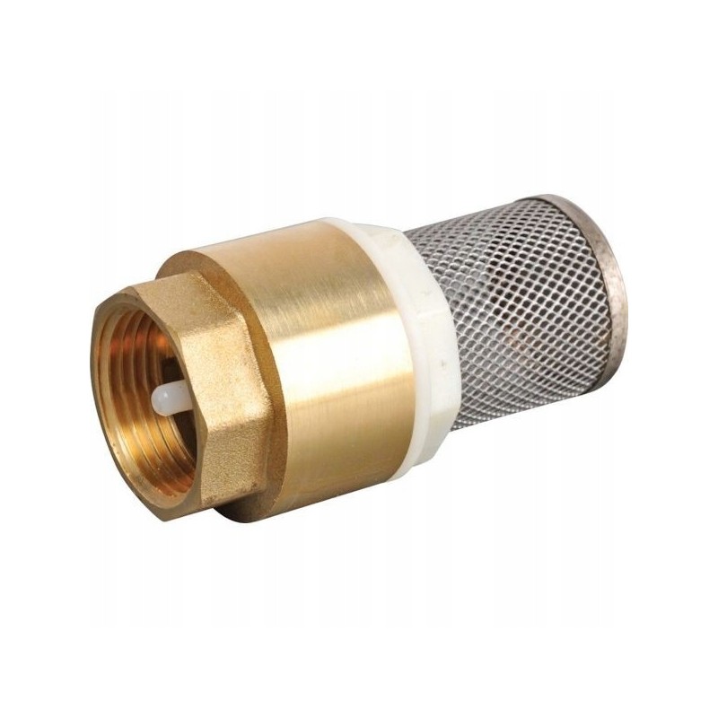Brass check valve with strainer v2a internal thread 1