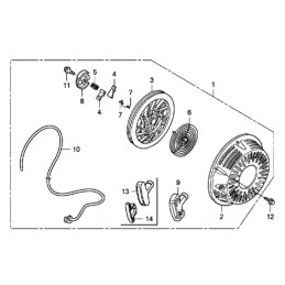 Honda gx270 gx340 gx390 starter tooth 28422 ze2 w01