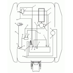 Wacker dpu100 70 hydraulic hose 0124547