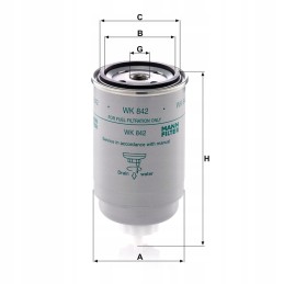 Fuel filter 61mm 155mm 70mm mann filter