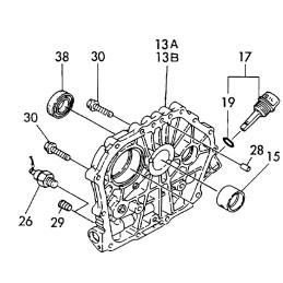 Yanmar l75 l100 main bearing 0 25 114650 02200