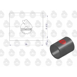 Armored rubber water hose C 330 original Ursus