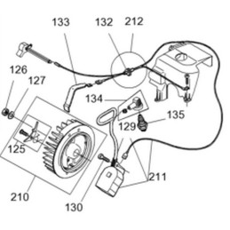 Wacker BTS cutter ignition cable 0109753