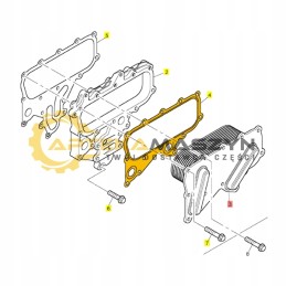 Radiator gasket cat 553c 2470c cs76 cp76b