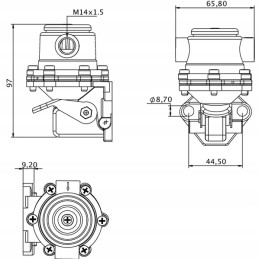 The Kramp fuel pump fits the SDF