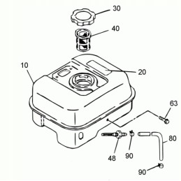 Wacker wm170 ex17 fuel filter 0156530